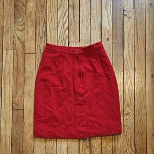 Elegant Red Women's Skirt